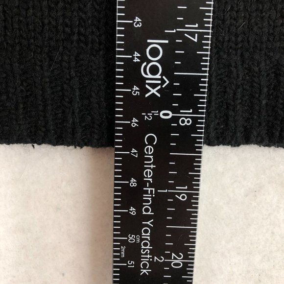 One Step Up Women's Size Small Black Silk Angora Wool Blend Cardigan Sweater - Picture 7 of 10